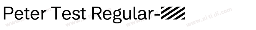 Peter Test Regular字体转换